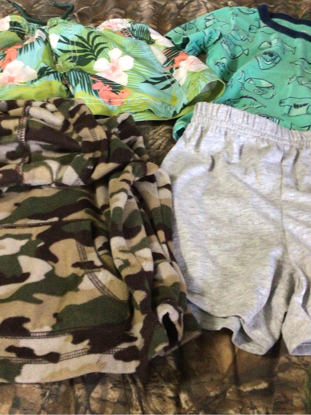Garanimals Light Gray Cotton Kids Shorts